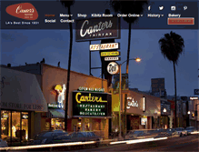 Tablet Screenshot of cantersdeli.com